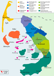 Sprachgebiete in Nordfriesland
