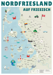 Nordfriesland auf Friesisch (Landkarte)