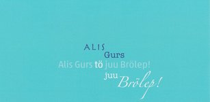 Grußkarte Hochzeit, sölring