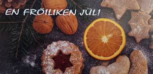 Grußkarte Weihnachten "En fröiliken jül"